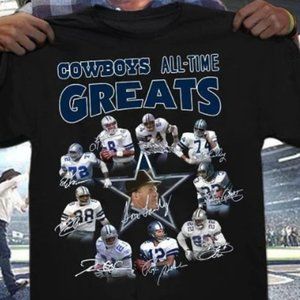 Dallas Cowboys All-Time Greats Signatures T-Shirt